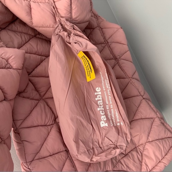 Reebok Dusty Rose Packable Full Zip Coat Size M - Picture 9 of 11